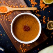 lentil soup with lentil grains