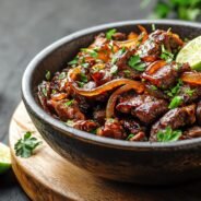 tender-marinated-beef-with-lime-garnish-fresh-herbs-flavorful-latininspired-dish-perfect